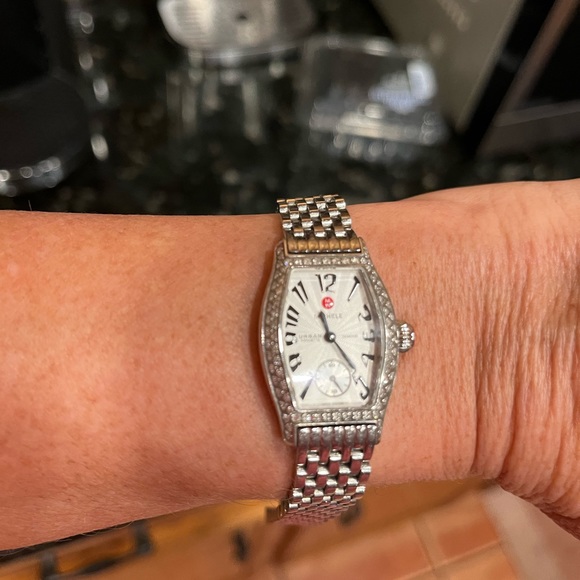Michele Urban, Diamond watch, Sapphire crystal, Water resistant, Swiss movement - Picture 13 of 15